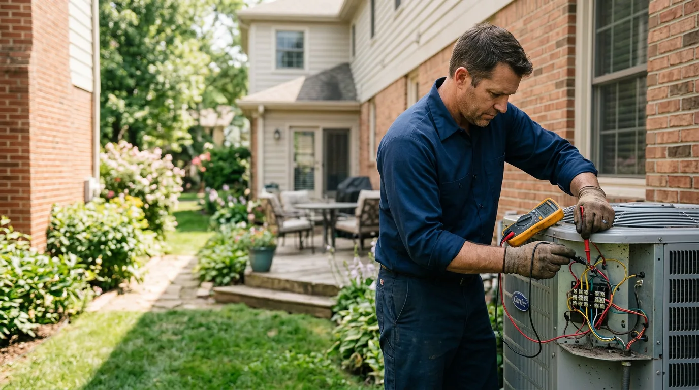 HVAC technician working near Clarendon, TX